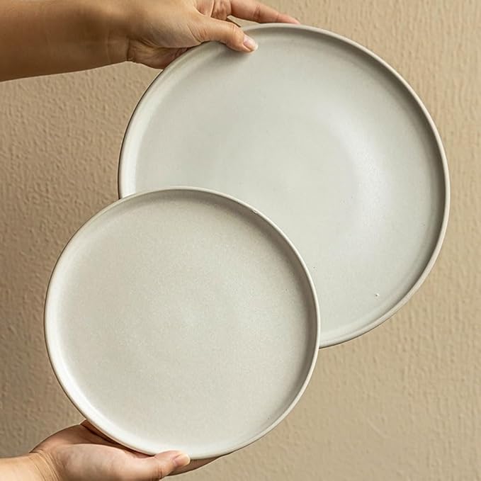 Dining Plates Modern and Simple Ceramic Steak Plate Multifunctional 10.4-inch Pasta Plate Ceramic Western Plate Dinner Plate