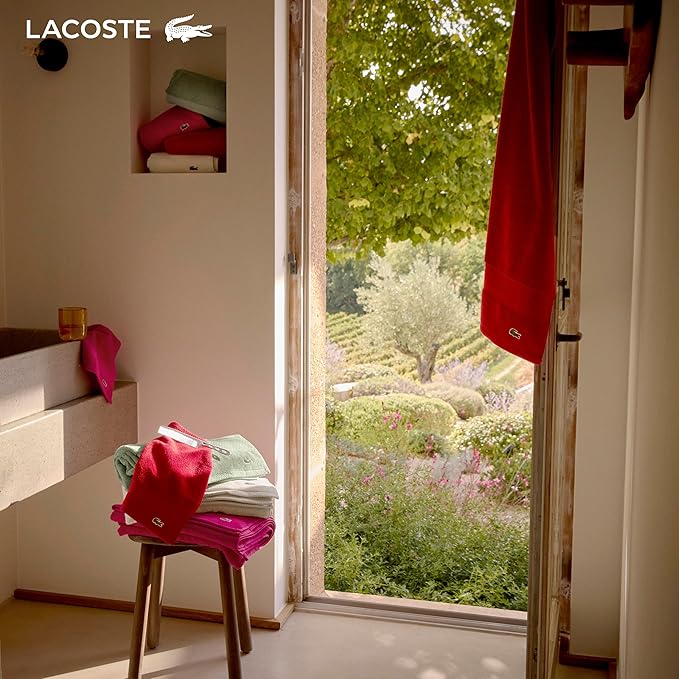 Lacoste Heritage 100% Supima Cotton Bath Sheet, Formula One, Premium Super Soft