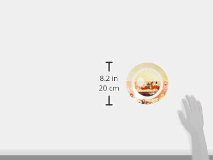 Yamaka Shoten MOOMIN MM3202-330 'Luonto' Plate, 7.7 inches (19.5 cm), Sunset, Microwavable, Moomin Goods, Scandinavia, Mother's Day, Tableware, Wedding Gift, Made in Japan