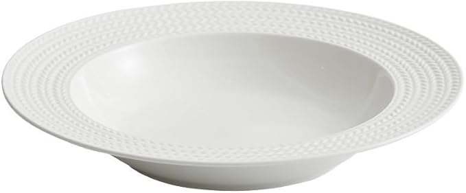 Plates Dinner Plate Simple Ceramic Salad Plate Kitchen Restaurant Main Dish Plate Household Pure White Soup Bowl，B 10inch One Size