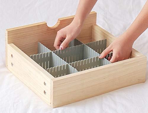 8pcs DIY Plastic Drawer Organizer Adjustable Drawer Dividers