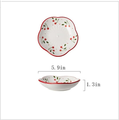 FAREWELL Dipping Bowls Household Ceramic Ceramic Plate Soy Sauce Soaking Bowl Appetizer Condiment Plate Sushi Dipping Dish Appetizer Bowls
