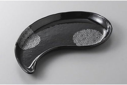 せともの本舗 Appetizer Plate, Tenmeinaru Tomagatama Plate, 11.2 x 5.9 x 0.9 inches (28.5 x 15 x 2.2 cm), Restaurant, Ryokan, Japanese Tableware, Restaurant, Commercial Use