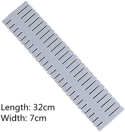 8pcs DIY Plastic Drawer Organizer Adjustable Drawer Dividers