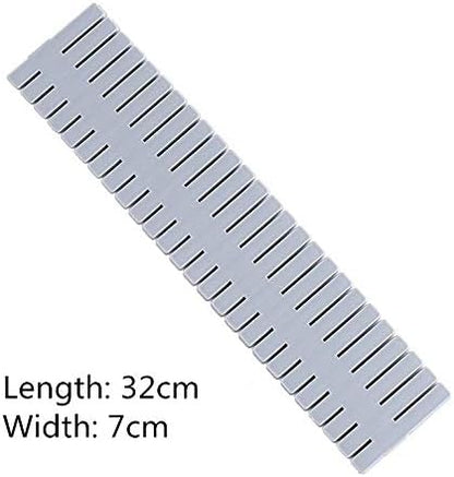 8pcs DIY Plastic Drawer Organizer Adjustable Drawer Dividers