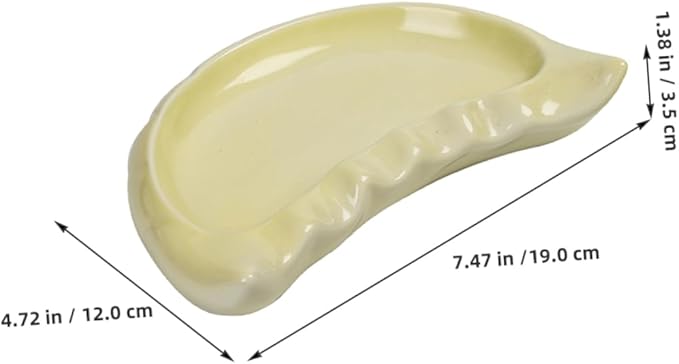 PRETYZOOM Charming Ceramic Dumpling Serving Plate Perfect for Snacks Appetizers and Fruits Suitable for Outdoor Gatherings