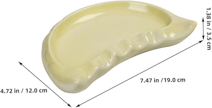 Ceramic Dumpling Shaped Plate for Appetizers Snacks Desserts Cute Japanese Sushi Platter Capacity for Family Gatherings Restaurant Tableware Vintage Design