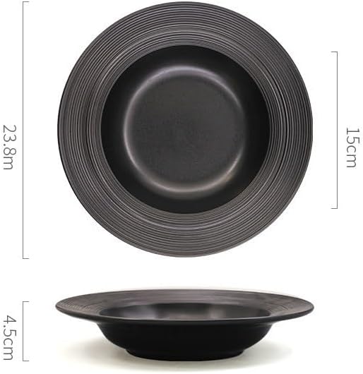 Dessert Plates Simple Ceramic Plate Hotel Restaurant Light Luxury Brushed Dish Dinner Tableware(9inch-white)