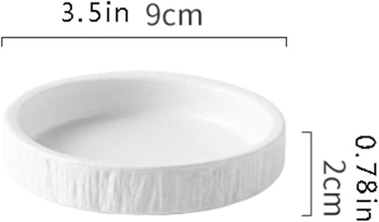 Salad plate Ceramic Dip Bowls Set of 4 Round Soy Sauce Bowls 3.5inch Small Sauce Dishes for Snack Sushi BBQ Side Dishes Appetizer and More Plastic plate (Color : 1)