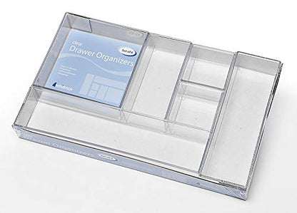 Whitmor Clear-Set Includes 6 Individual Pieces Modular Drawer Organizers
