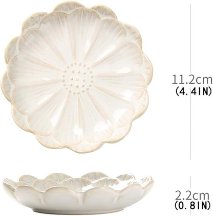 Ceramic Cutlery Salad Bowl Snack Plate Appetizer Plate Ceramic Tableware Household Seasoning Plate Dipping Sauce Plate Bone Plate Vegetable Plate Small Bowl (Color : G)