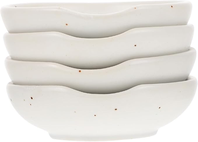 Cabilock 4pcs Sauce Trays Appetizer Plates Dessert Plates Practical Seasoning Sauce