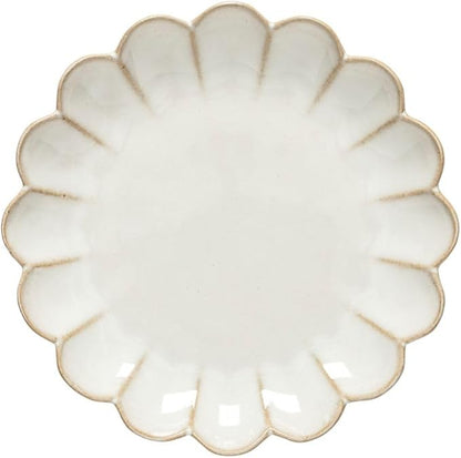 Costa Nova Ceramic Stoneware 7" Appetizer Plate - Marrakesh Collection, Sable Blanc| Microwave & Dishwasher Safe Dinnerware | Food Safe Glazing | Restaurant Quality Dinnerware