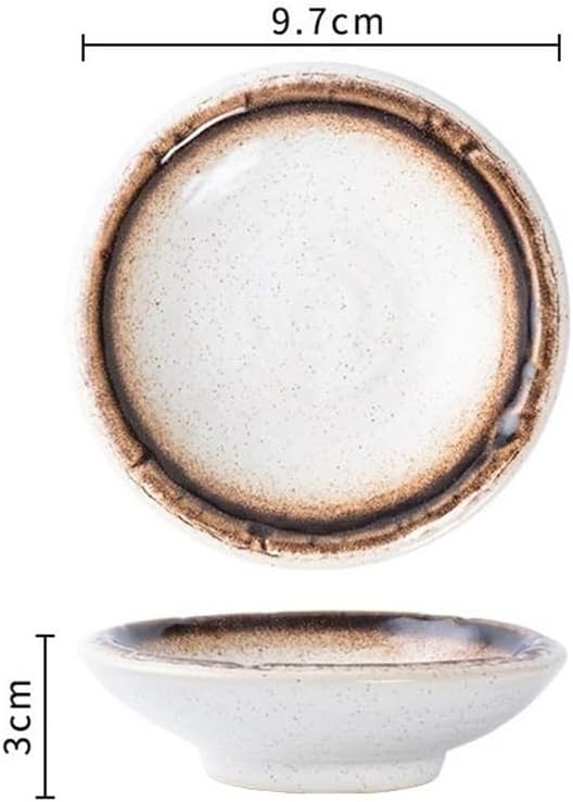 Appetizer Plates Ceramic Dessert Plates - Porcelain Appetizer Plates - Tea Party Small Serving Plates for Cake Pie for Condiment