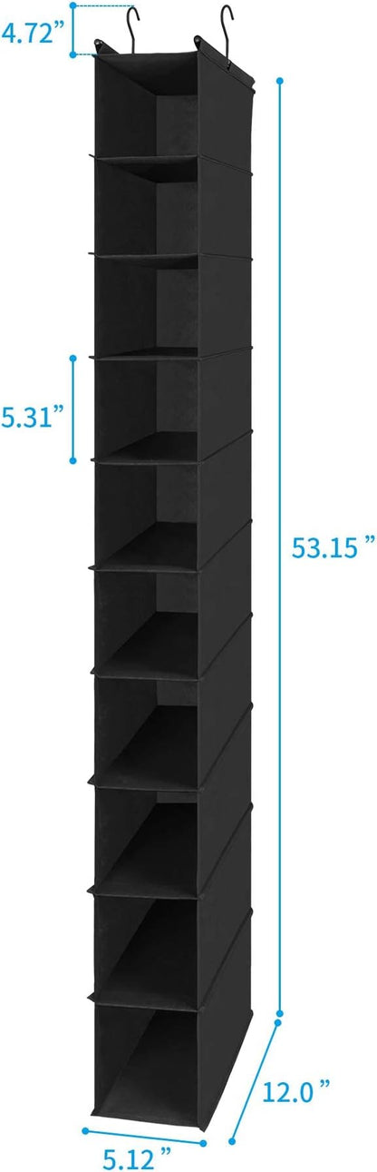 MAX Houser 10-Shelf Hanging Shoe Shelf Organizer, Hanging Shoe Storage