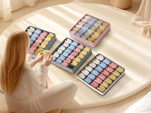 Joyoldelf Sock Organizer Drawer Organizer