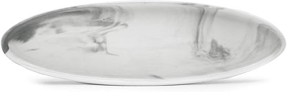 Yedi YCC769, 16'' Porcelain Narrow Oval Dish, Ceramic Fish Plate, Bone China Appetizer Platter, Boat Bowl