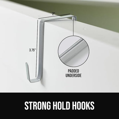 GORILLA GRIP Over The Door Organizer Storage, 5 Deep Hanging Shelves, Holds