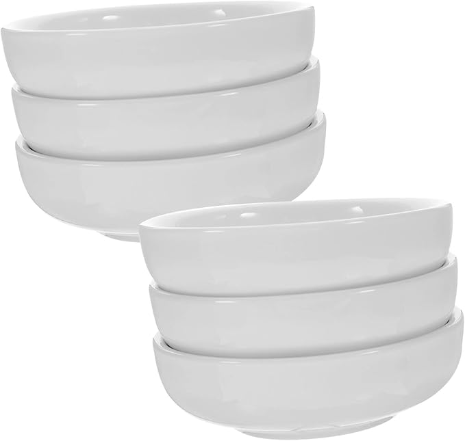 VOSAREA 6pcs Ceramic Appetizer Dishes Multi-purpose Sauce Seasoning Plates for Dipping Elegant Design for Parties Small Plates for Condiments and Snacks
