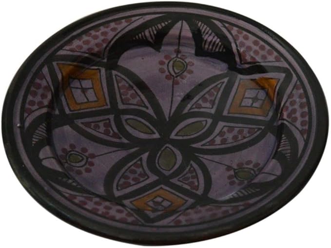 Ceramic Plates Handmade Appetizer Tapas Set Of 4 - Purple
