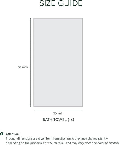 Lacoste Heritage 100% Supima Cotton Bath Towel, Premium Super Soft Bath Towel