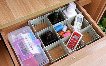 8pcs DIY Plastic Drawer Organizer Adjustable Drawer Dividers