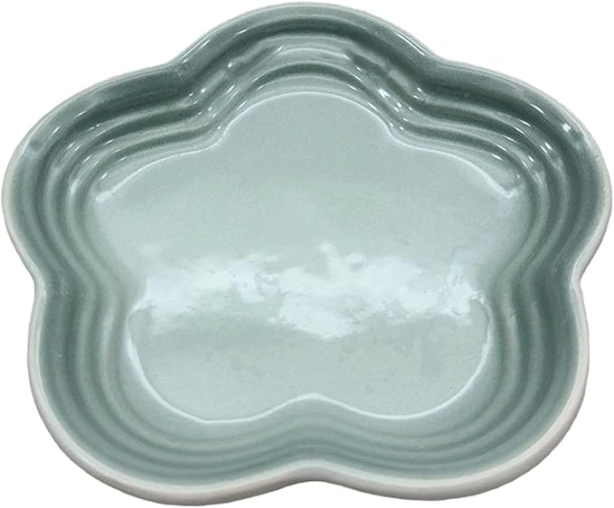 Small Ceramics Dish in Elegant Plums Blossoms Styles Multiple Color Appetizer Plates Perfect for Kitchen Dining Setting Flower Dish