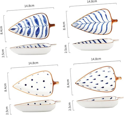 Alipis 3pcs Ceramic Sauce Dish Random Style Appetizer Plates for Dipping Sauces Condiments Seasoning Cute and Functional Kitchen Accessory