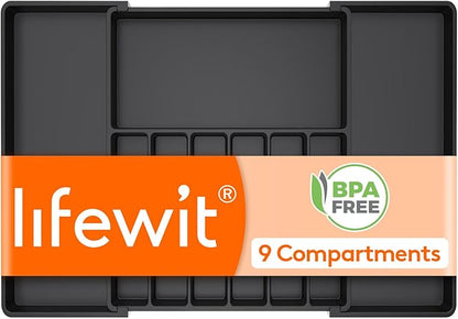 Lifewit Silverware Drawer Organizer, Expandable Utensil Tray