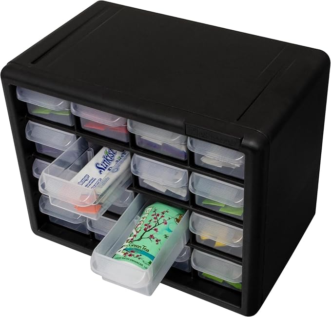 Akro-Mils 16-Drawer Plastic Drawer Storage Cabinet