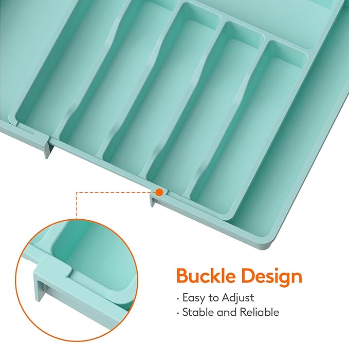Lifewit Silverware Drawer Organizer, Expandable Utensil Tray