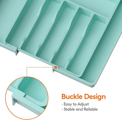 Lifewit Silverware Drawer Organizer, Expandable Utensil Tray