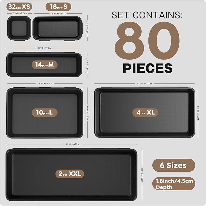 A-LuGei 【 】 Tool Box Organizer【Fits 100+ Tools】 Black Garage