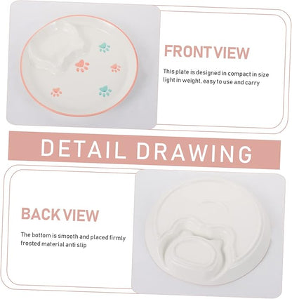 IMIKEYA 1pc Ceramic Dumpling Dish Stylish Design Multi-purpose Serving Plate for Snacks and Appetizers Easy to Lightweight for Home and Restaurants