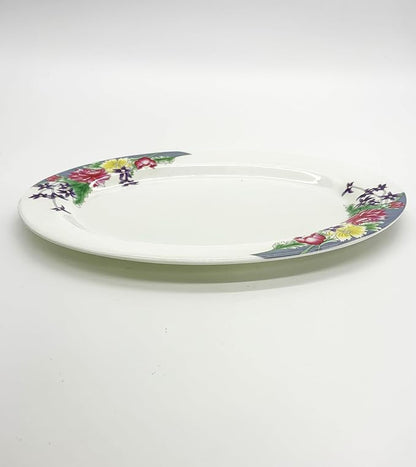 Mystic Romance Melamine 12-Piece Accent Plates, Lightweight Melamine Material (White)