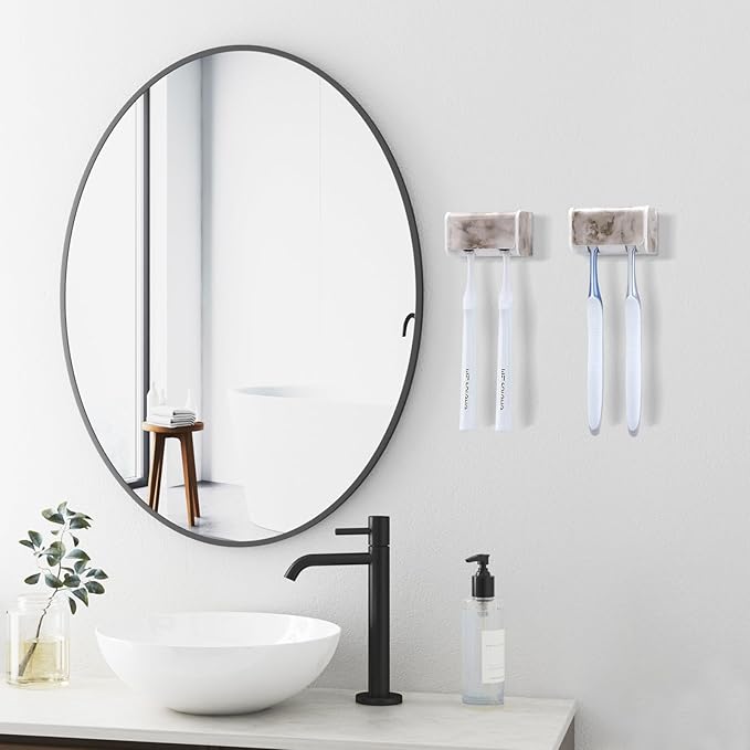 2 PCS Toothbrush Holders Wall Mounted