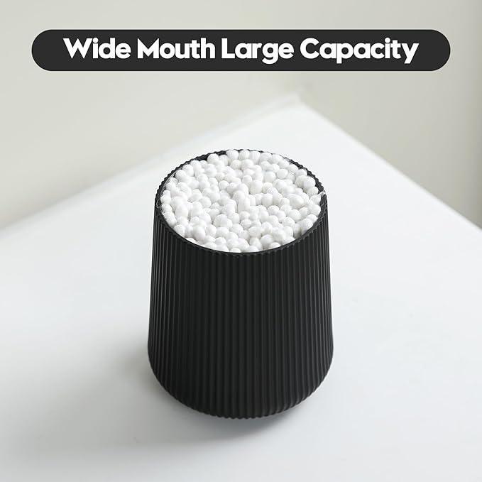 Black Striped Toothbrush Holder