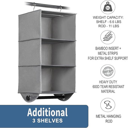 HOLDN’ STORAGE Hanging Closet Organizer
