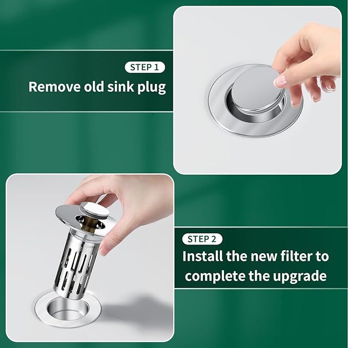 3 in 1 Sink Drain Strainer