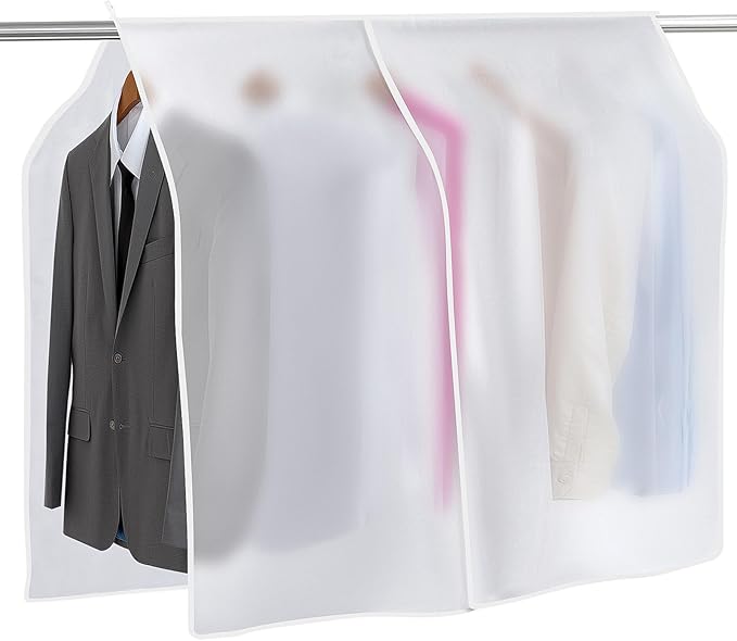 Clothing Rack Covers Hanging Clothes Dust Covers Garment Bag Organizer Storage