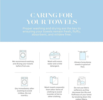 White Classic Luxury Silver Hand Towels