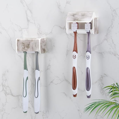 2 PCS Toothbrush Holders Wall Mounted