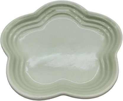 Small Ceramics Dish in Elegant Plums Blossoms Styles Multiple Color Appetizer Plates Perfect for Kitchen Dining Setting Flower Dish