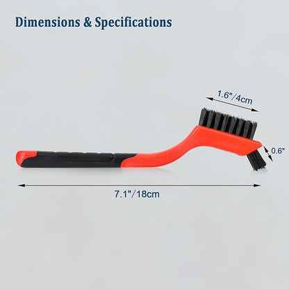 6pcs Nylon Brushes for Cleaning, Small Cleaning Brushes for Tight Spaces