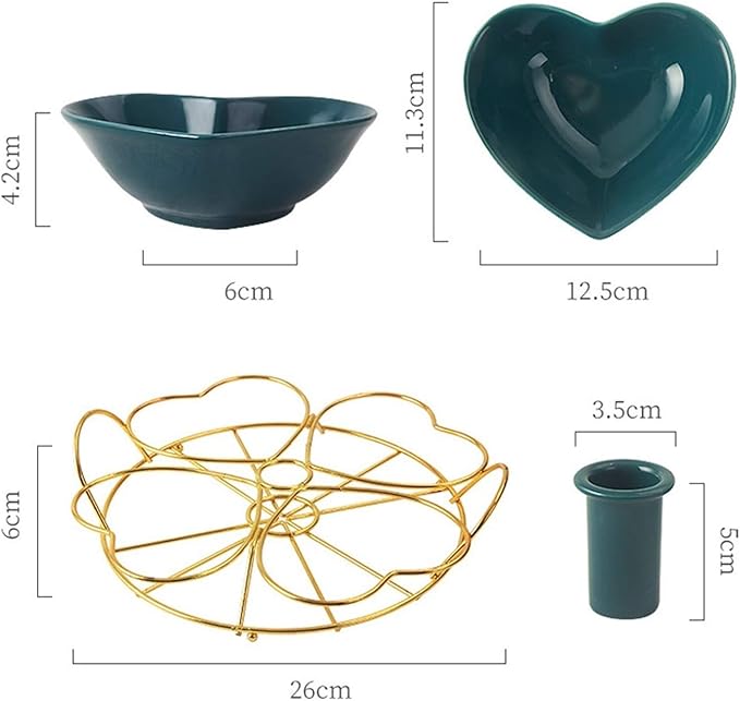 Dipping Bowls Snack Plate Appetizer Plate Ceramic Tableware Household Seasoning Plate Dipping Sauce Plate Fruit Plate Snack Bowl with Bracket Sauce Dish (A)