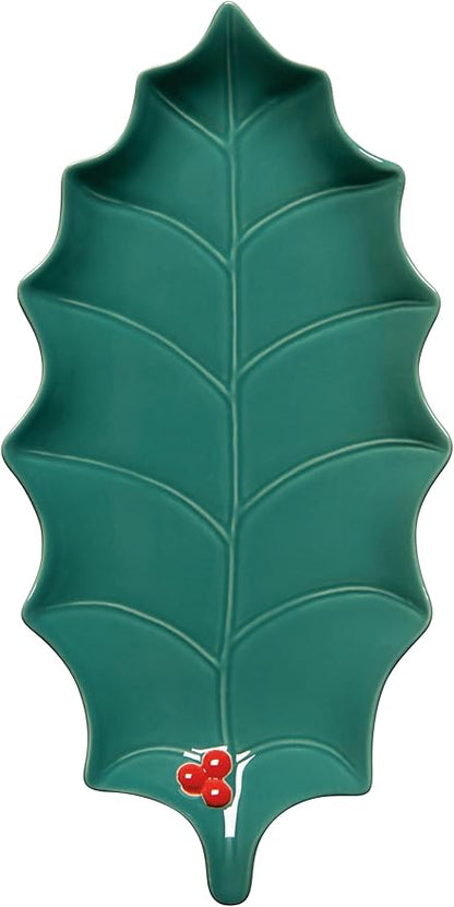 Christmas Holly Shaped Dish