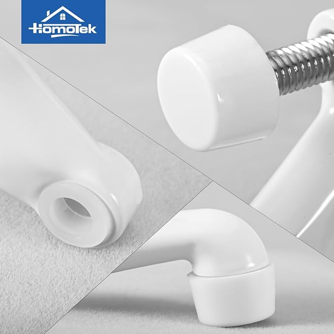 HOMOTEK 8 Pack Hinge Pin Door Stoppers, Adjustable Deluxe Heavy Doorstops