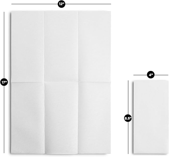 300-Pack BloominGoods Disposable Bathroom Napkins | Single-Use Classic Lite