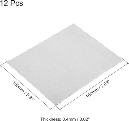 PATIKIL Eyeglass Microfiber Cleaning Cloth 7"x6", 12 Pack Glasses Cleaning