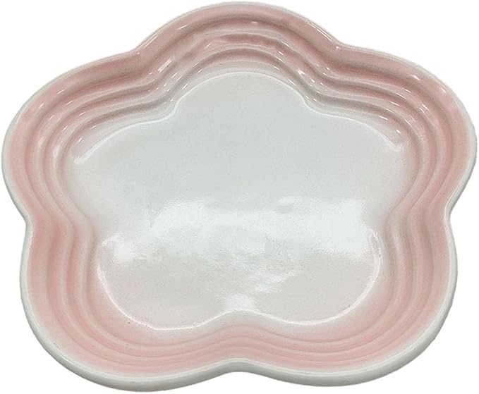 Small Ceramics Dish in Elegant Plums Blossoms Styles Multiple Color Appetizer Plates Perfect for Kitchen Dining Setting Flower Dish